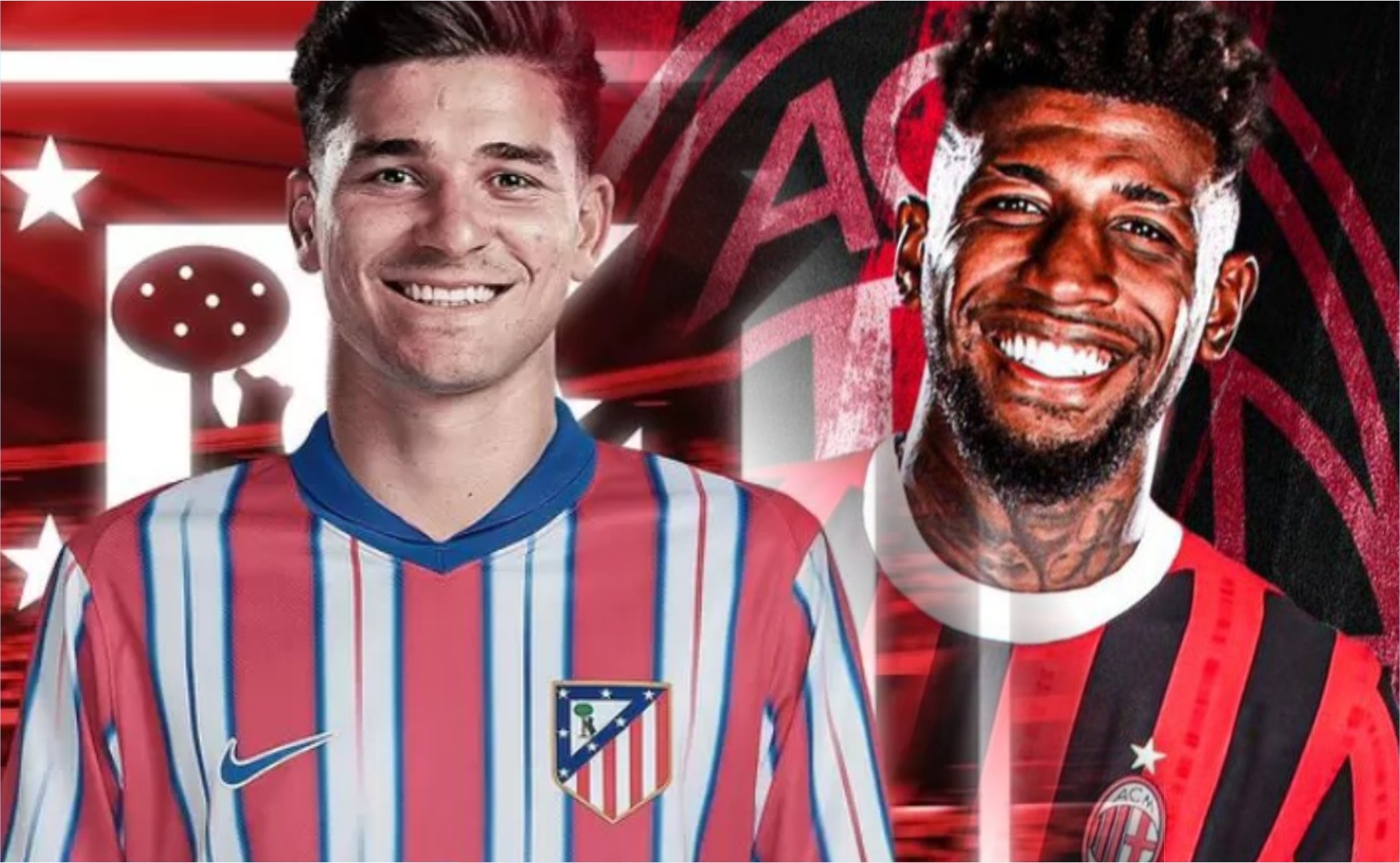 Julian Alvarez ke Atletico Madrid dan Emerson Royal ke AC Milan