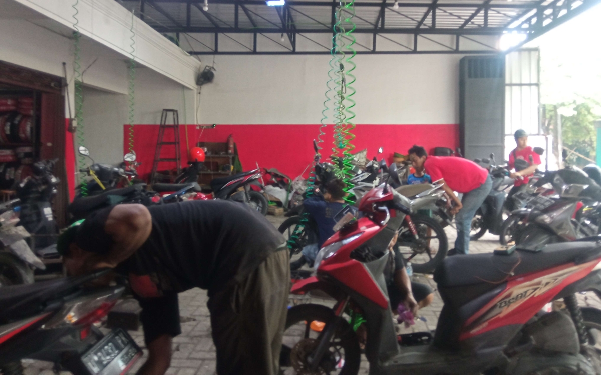 Ilustrasi bisnis bengkel motor doc RRI
