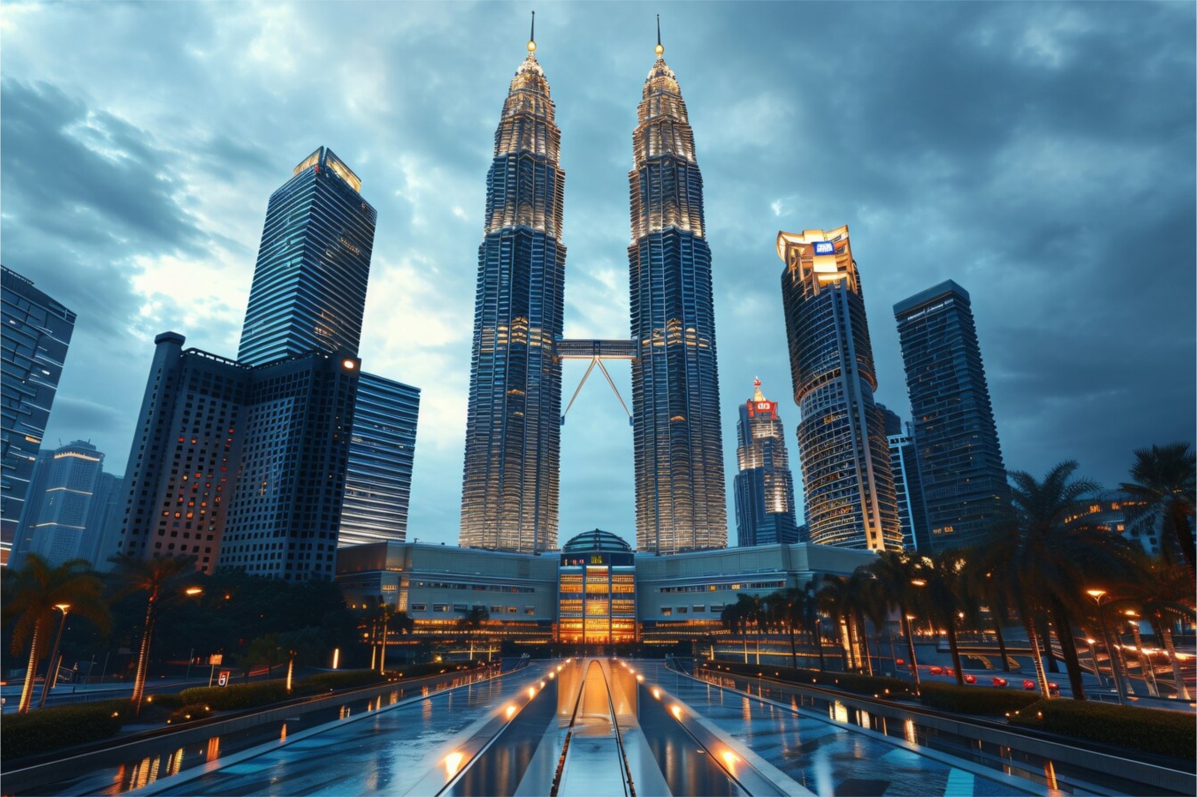 Ilustrasi Petronas Tower Malaysia Freepik