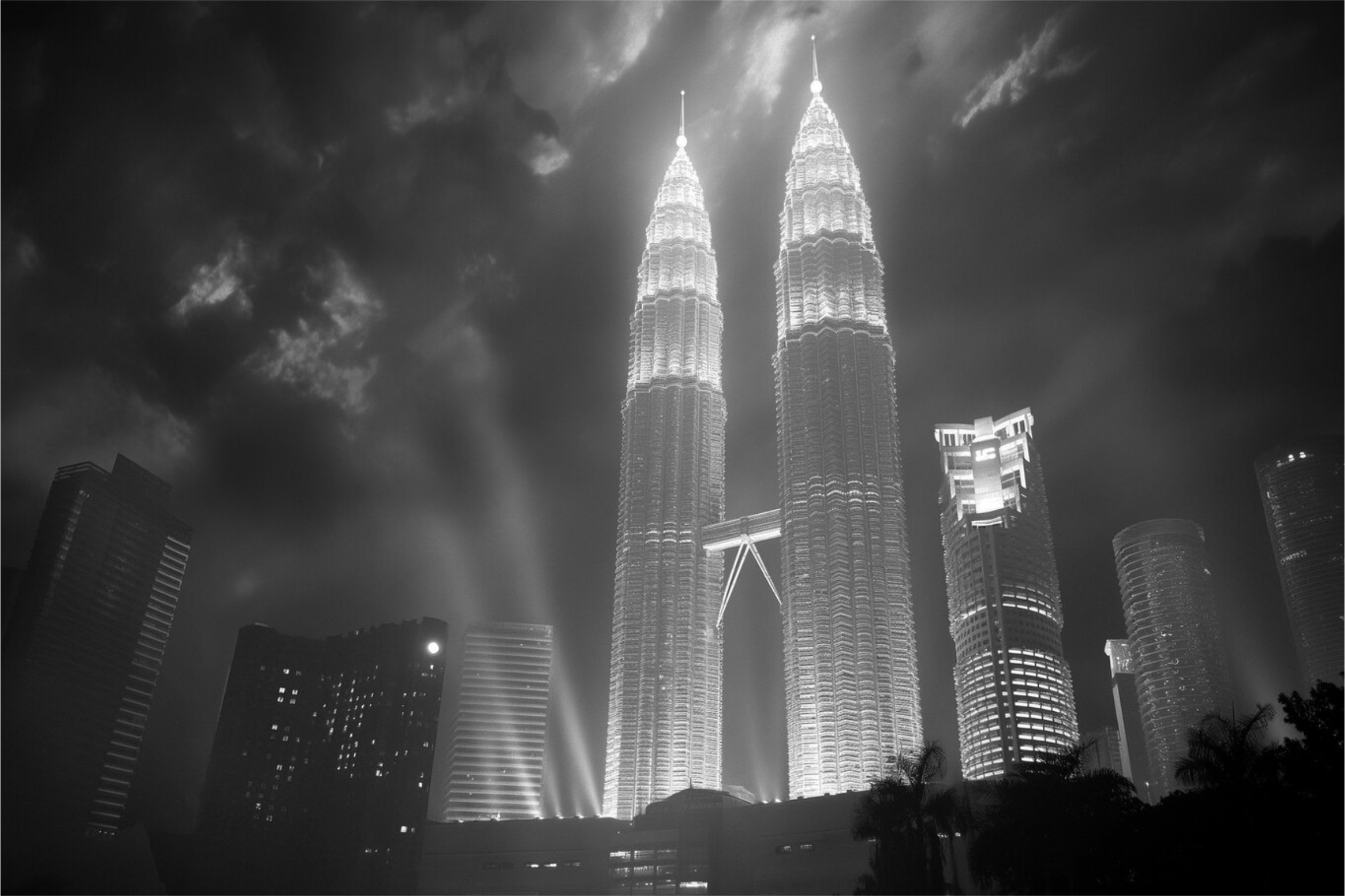 Ilustrasi menara kembar di Malaysia Freepik