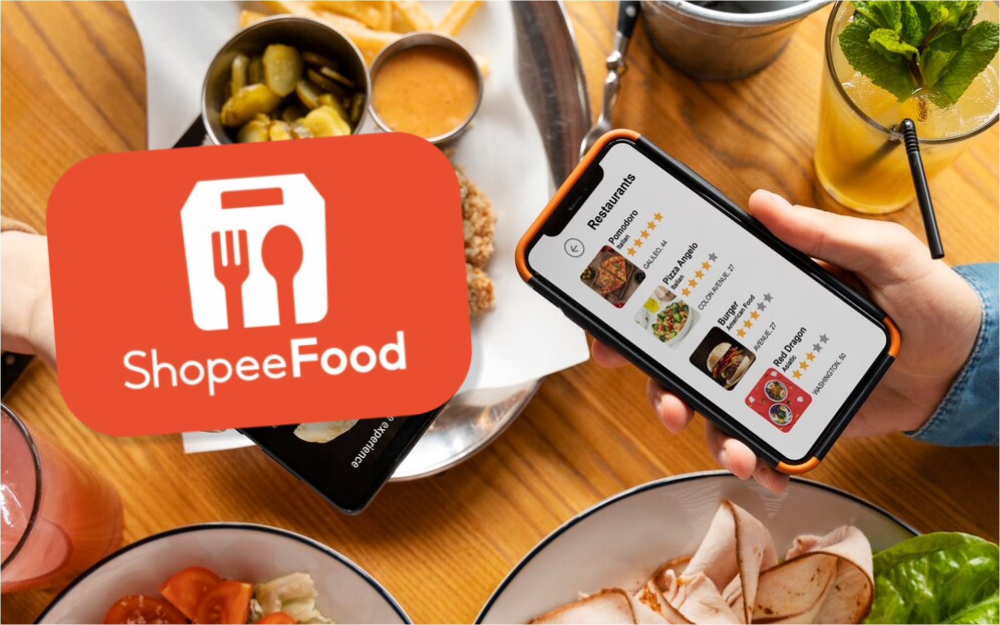 Ilustrasi setting shopee food agar banyak penjualan Freepik