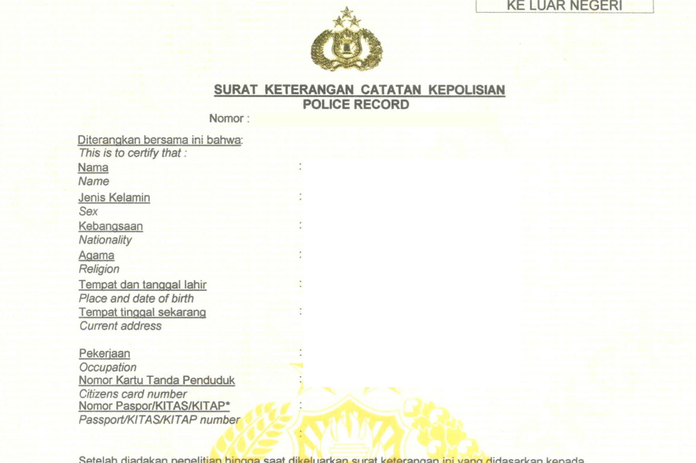 Ilustrasi membuat SKCK online